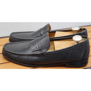 Bruno Magli Kano Slip On Loafer Shoes Mens Sz 10 Loafers Leather MAde in Italy